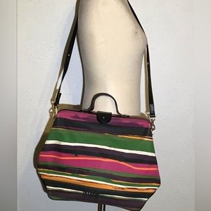 Kate Spade Saturday Sunset Stripe Bowler Satchel bag